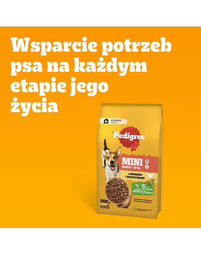 PEDIGREE Adult MINI 6 x 2kg con pollame e verdure alimento secco completo per cani adulti di piccola taglia