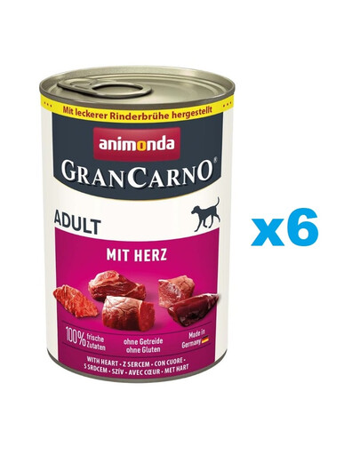 ANIMONDA GranCarno Adult serca 6x400g