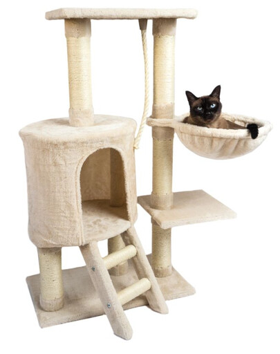 KATIDO Tiragraffi per gatti 96 cm beige