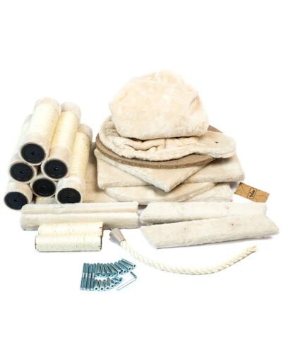 KATIDO Tiragraffi per gatti 96 cm beige