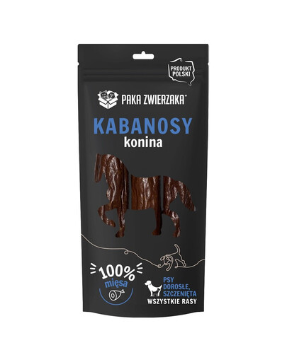 PAKA ZWIERZAKA Kabanosy z koniny dla psów 3 szt.