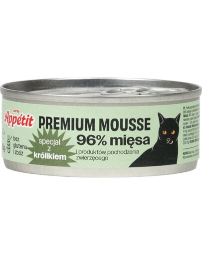 COMFY APPETIT PREMIUM Mousse z królikiem dla kota 85 g