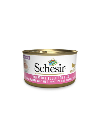 SCHESIR - Thon, filet de poulet et riz au naturel - 85G