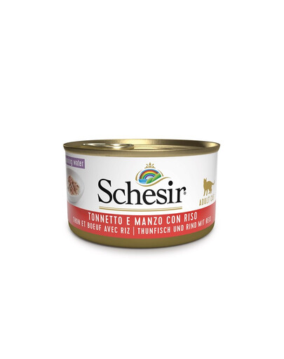 SCHESIR - Thon, filet de bœuf et riz au naturel - 85 g