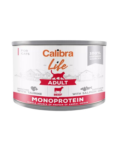 Cat Life Adult Beef 200 g monoproteinowa karma z wołowiną dla kotów