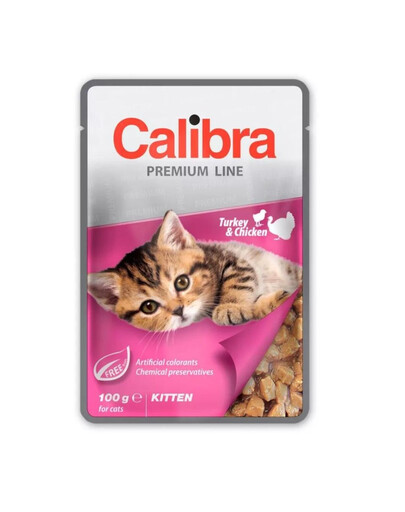 Cat Premium Line Kitten Turkey&Chicken 100 g z indykiem i kurczakiem dla kociąt