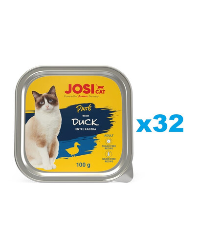JOSERA JosiCat Pasztet z kaczką dla kota 32x100g