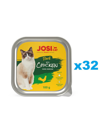 JOSERA JosiCat Pasztet z kurczakiem dla kota 32x100g