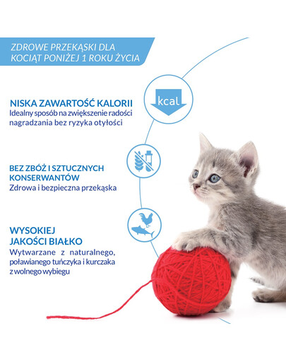 INABA Churu Kitten Chicken 4x14 g przysmak z kurczakiem dla kociąt