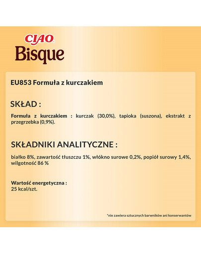 CIAO Bisque Zupa krem z kurczaka 40g