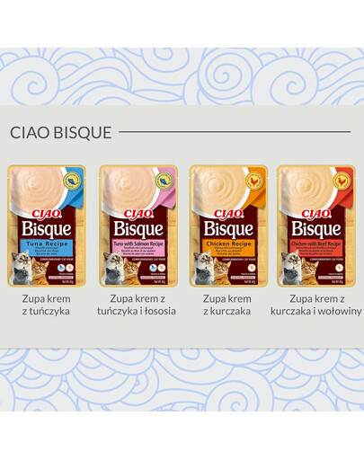 INABA CIAO Bisque Zupa krem z kurczaka i wołowiny 40g