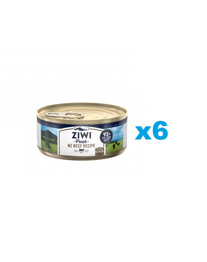 ZIWIPEAK Cat Beef Pâtée pour chat au boeuf 6x85g