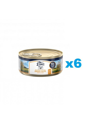 ZIWIPEAK Cat Pâtéé pour chat au poulet 6x85g