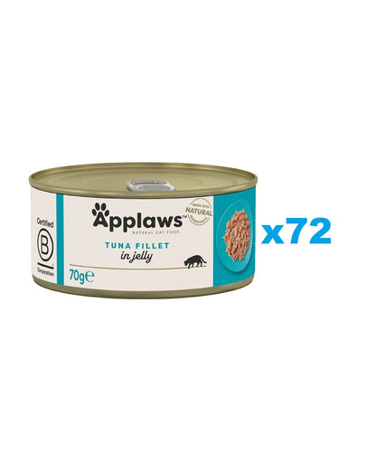 APPLAWS Cat Adult Tuna Fillet in Jelly tuńczyk w galarecie 72x70g