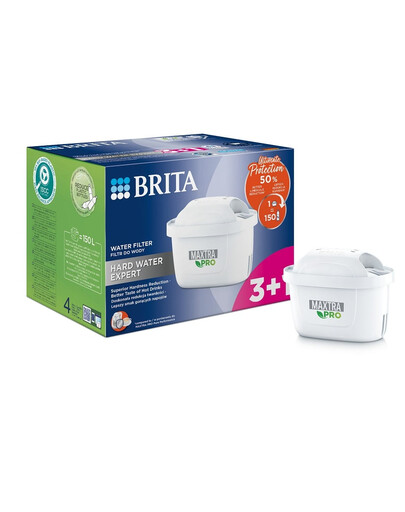 BRITA Filtr do wody MAXTRA PRO Hard Water Expert 3+1 (4 szt) szt