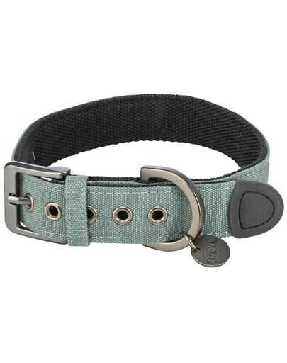 CityStyle obroża bawełna dla psa XS–S: 25–32 cm/25 mm, szałwiow, szeroka