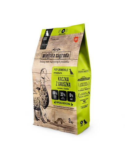 WIEJSKA ZAGRODA Canard avec poire croquettes M 2 kg