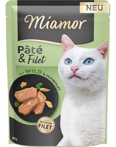 MIAMOR Pâté et filet avec morceaux de gibier 85 g