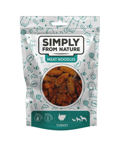 SIMPLY FROM NATURE Meat Noodles Rouleaux avec de la viande de dinde pour chiens - 80 g