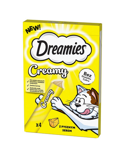 DREAMIES Nourriture complémentaire au fromage crémeux 4x10 g