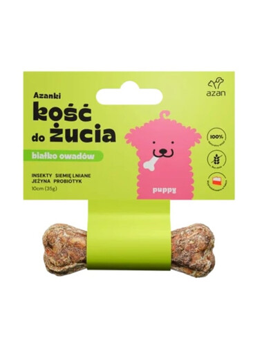 Kość z insektami dla szczeniaka Puppy 10cm