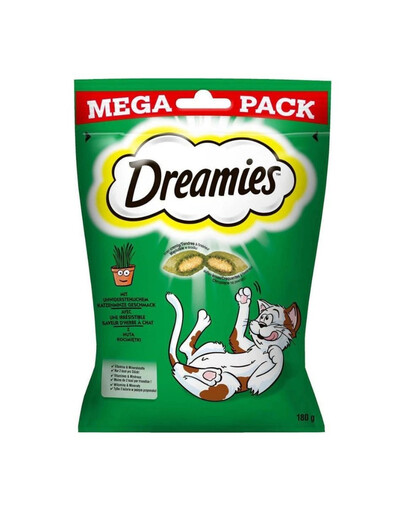 DREAMIES Friandises pour chats à base d'herbe à chat 180g