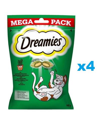 DREAMIES Mega Pack 4x180 g przysmak z kocimiętką dla kota