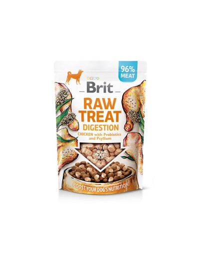 Raw Treat Freeze Dried Digestion 40 g przysmak liofilizowany kurczak z probiotykami dla psa