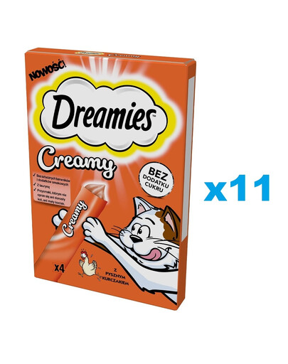 DREAMIES Délicieuses friandises au poulet pour chats 44x10g