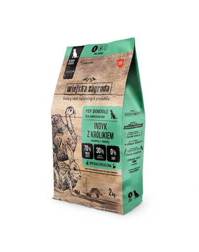 Indyk z królikiem chrupki S 2 kg