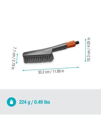 GARDENA Cleansystem szczotka ręczna miękka S z wkładami mydlanymi