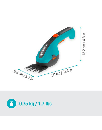 GARDENA Akumulatorowe nożyce do przycinania brzegów trawnika ClassicCut Li