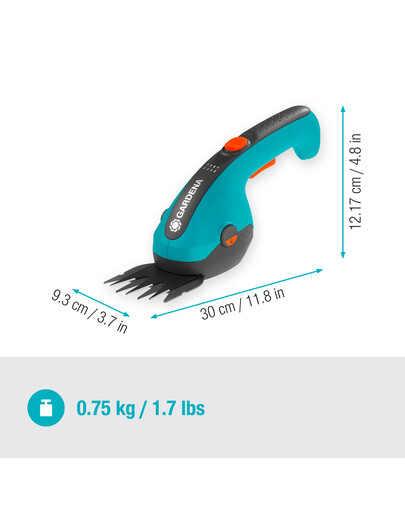 Akumulatorowe nożyce do przycinania brzegów trawnika i cięcia krzewów ClassicCut Li