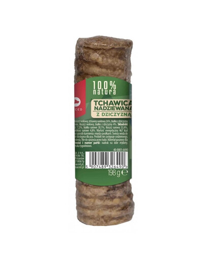 100 % Natura Tchawica Mała Nadziewana z dziczyzną dla psa 120 g