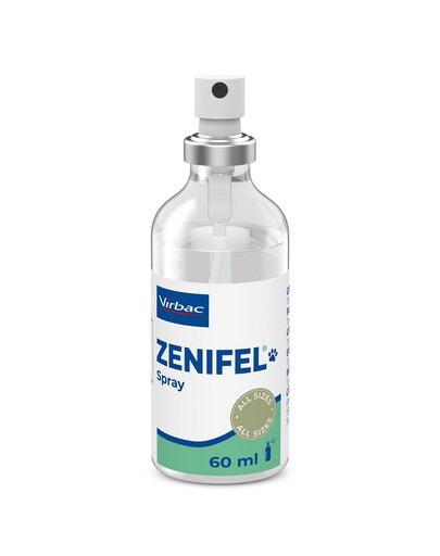 Zenifel spray 60 ml feromony z dodatkiem kocimiętki o działaniu uspokajającym dla kotów