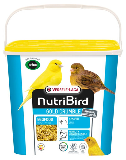 NutriBird Gold Crumble Canaries 4kg suchy pokarm jajeczny dla żółtych kanarków