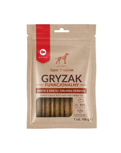 Super Premium Gryzak funkcjonalny z miętą i zieloną herbatą 100 g