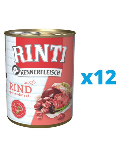 RINTI Kennerfleisch puszka dla psów 12 x 800 g