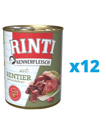 RINTI Kennerfleisch puszka dla psów 12 x 800 g