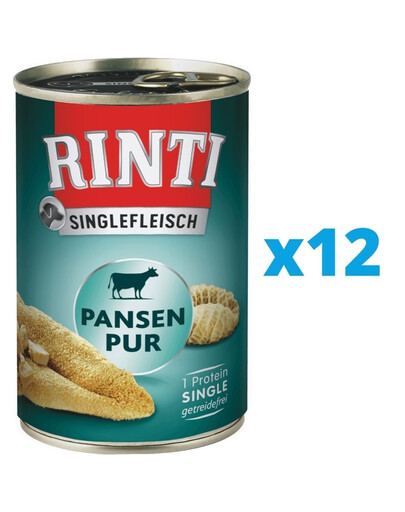 RINTI Singlefleisch Pure monoproteinowa karma dla dorosłych psów 12 x 400 g