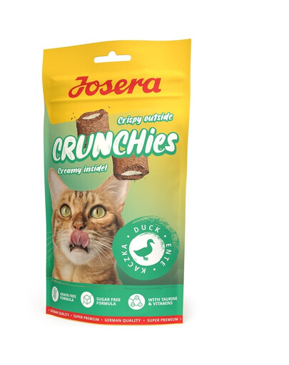Crunchies Duck 60 g chrupiące przysmaki z kaczką dla kotów