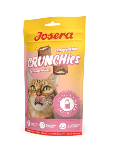 Crunchies with Milk 60 g chrupiące przysmaki z mlekiem dla kotów