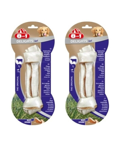 8IN1 Kośc dla psa Beef Delights Bone L 2szt.