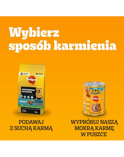 PEDIGREE Adult Vitality+ z warzywami saszetki 4x85 g mokra karma pełnoporcjowa dla dorosłych psów z wołowiną i wątróbką, marchewką i groszkiem, z kurczakiem i ziemniakami, z rybą i marchewką, z drobiem, marchewką i groszkiem w sosie