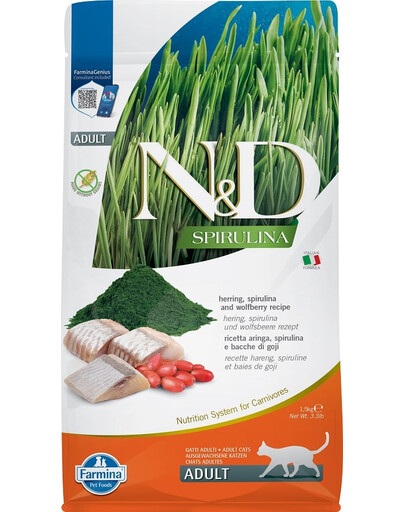 N&D Spirulina Cat Adult Herring and Wolfberry 50g
