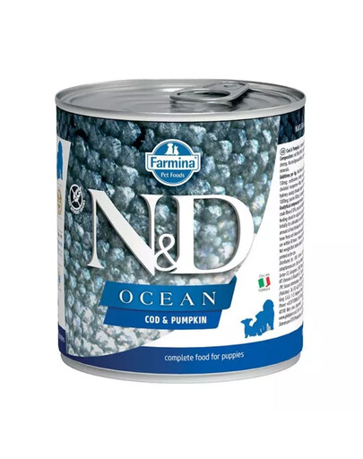 N&D Oceean Dog Puppy Codfish, pumpkin 285 g dorsz i dynia dla szczeniąt