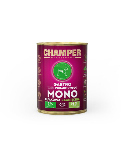 CHAMPER Gastro agneau monoprotéiné 400 g