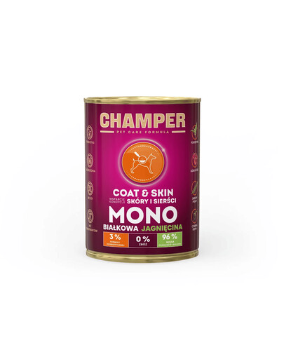 CHAMPER Coat Skin agneau monoprotéine 400 g