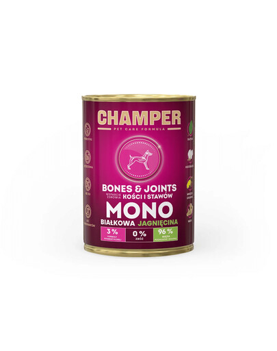 CHAMPER Bones Joints agneau monoprotéine 400 g