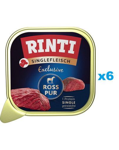 RINTI Singlefleisch Exclusive Horse Pure monobiałkowa karma z koniną 6x150 g